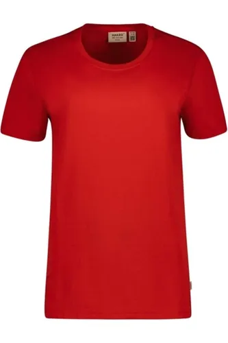 HAKRO Organic Regular Fit T-Shirt ronde hals rood, Effen