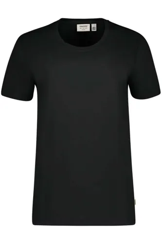 HAKRO Organic Regular Fit T-Shirt ronde hals zwart, Effen