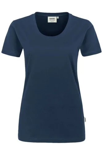 HAKRO Regular Fit Dames T-shirt donkerblauw, Effen
