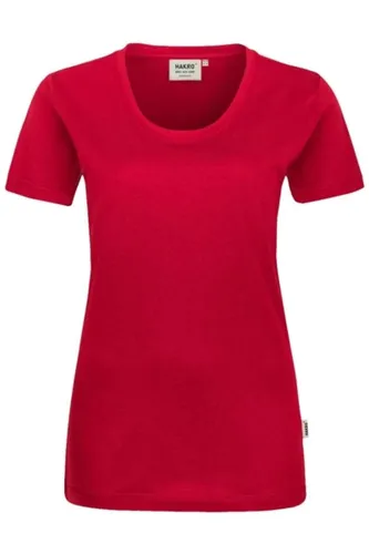 HAKRO Regular Fit Dames T-shirt rood, Effen