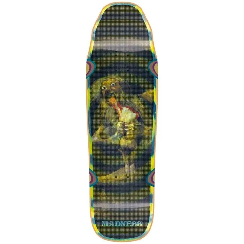 Halftone Son R7 Green Swirl 9.5" Skateboard Deck - 9.5"