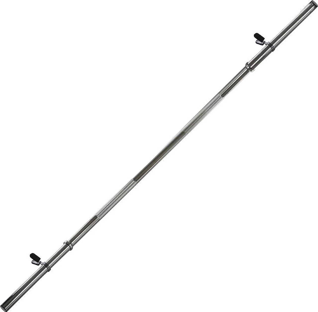 Halterstang - VirtuFit Barbell Stang - Veerclipsluiting - 120 cm - 30 mm