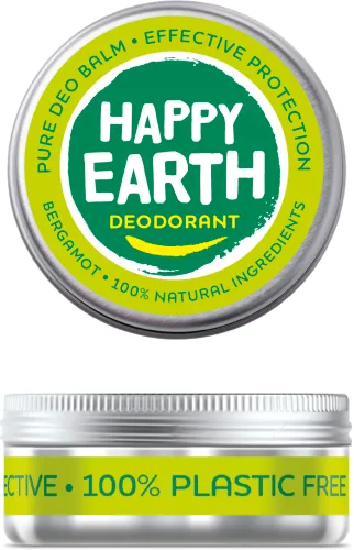 Happy Earth 100% Natuurlijke Deo Balm Bergamot