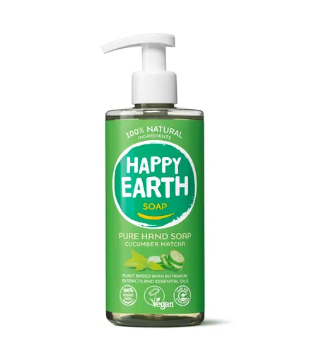 Happy Earth 100% Natuurlijke Hand Soap Cucumber Matcha