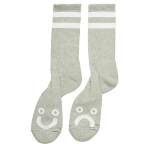 Happy Sad Socks Heather Grey - 38-42