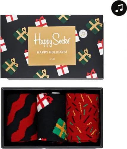 Happy Socks Christmas Giftbox Sokken - Rood/Multi