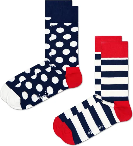 Happy Socks Classic Big Dot Socks (2-pack) - unisex sokken - Unisex