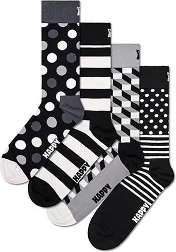 Happy Socks Classic Black & White Socks Gift Set (4-pack) - Unisex