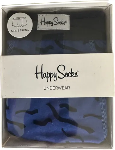 Happy Socks Papercut heren boxershort blauw