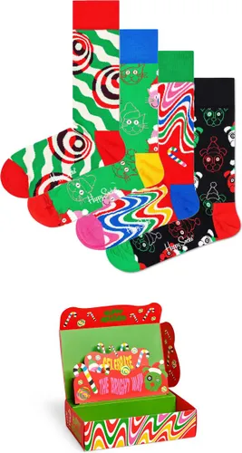 Happy Socks Psychedelic Candy Cane Socks Giftbox