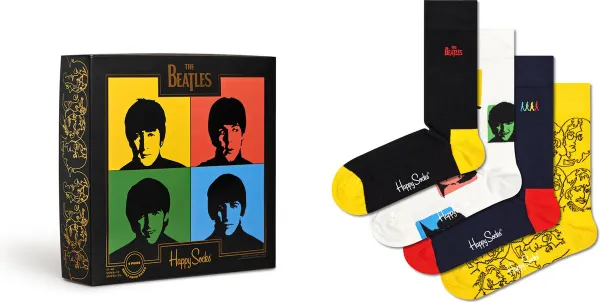 Happy Socks - Sokken - The Beatles 4-Pack Gift Set