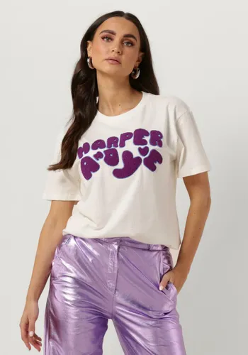 HARPER & YVE Dames Tops & T-shirts Logo-ss - Ecru
