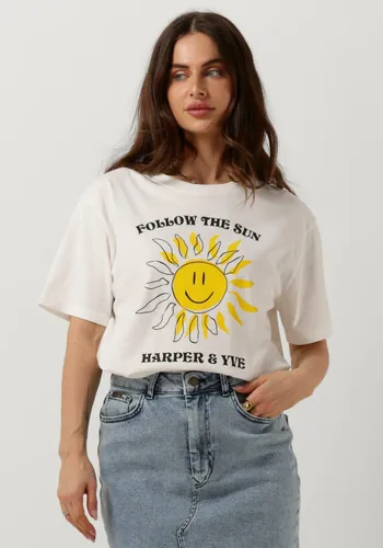 HARPER & YVE Dames Tops & T-shirts Smiley-ss - Wit