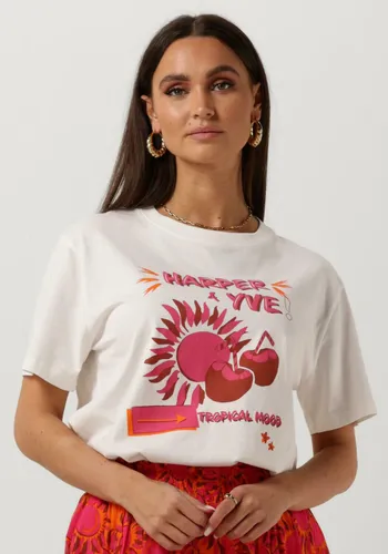 HARPER & YVE Dames Tops & T-shirts Tropical-ss - Ecru