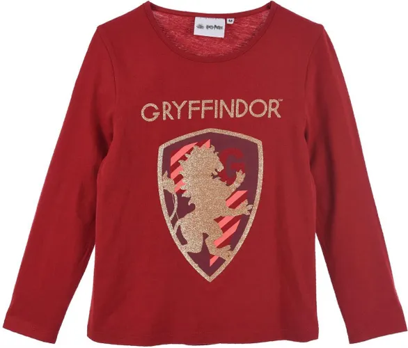 Harry Potter - longsleeve - meisjes - Gryffindor - 100% Jersey katoen - rood