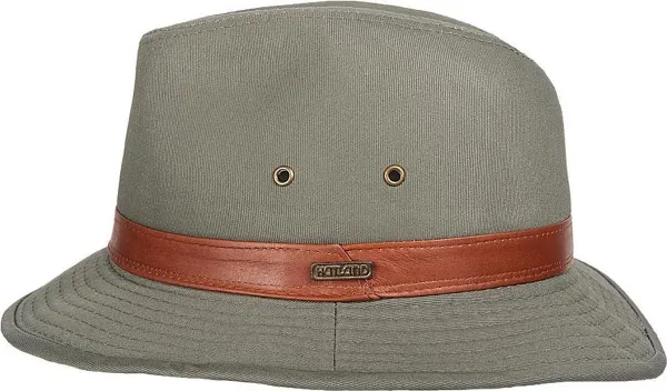 Hatland - UV Bucket hoed voor heren - BushWalker - Olijfgroen