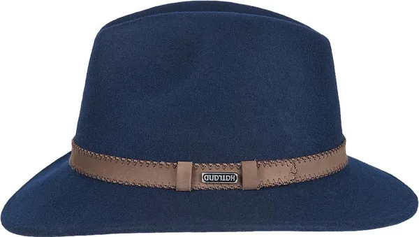 Hatland - Wollen hoed voor volwassenen - Parsons - Donkerblauw