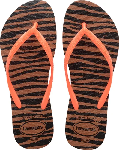 Havaianas Slim Animals Dames Slippers  - Naranja Escuro/Naranja
