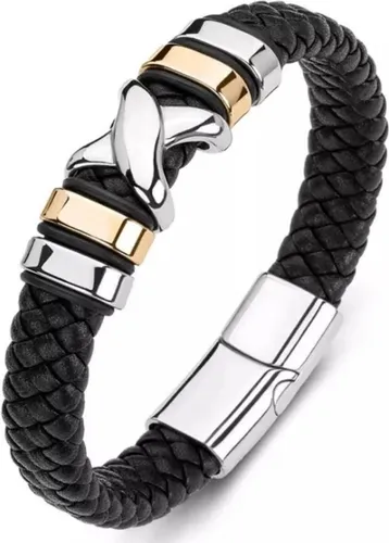 Haymer Sieraden Cassandra Armband Voor Mannen Goud 22 HJ2022015BLK22