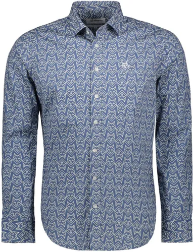 Haze & Finn Overhemd Italian Shirt Iconic Mc19 0100 25 Blue Horizon Mannen