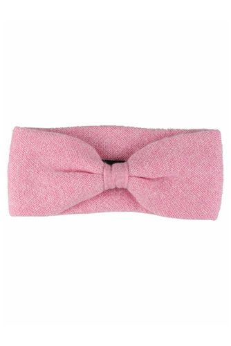 Headband 100% Cashmere - Bow Melange Pink