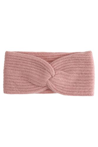 Headband 100% Cashmere - Ribbon Melange Pink
