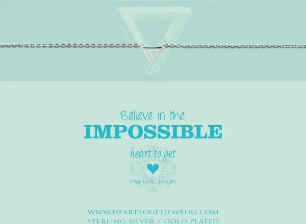 Heart to Get bracelet, silver, small triangle, believe in the impossible