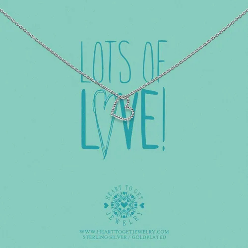 Heart to Get, Ketting hangend hartje nopjes, lots of love! N500DHE20S
