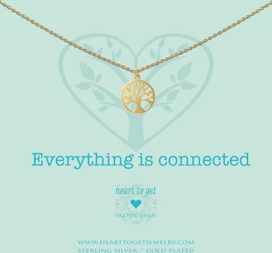 Heart to Get - Tree of Life Gold Ketting N259TOL15G - Levensboom