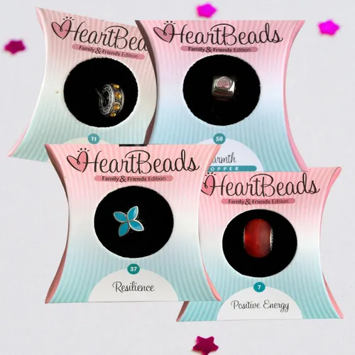Heartbeads Bedel | 4 Stuks | Voor jouw bedelarmband | Leuk Cadeau