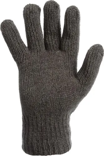 Heat Keeper Chenille dames thermo handschoenen grijs  - One