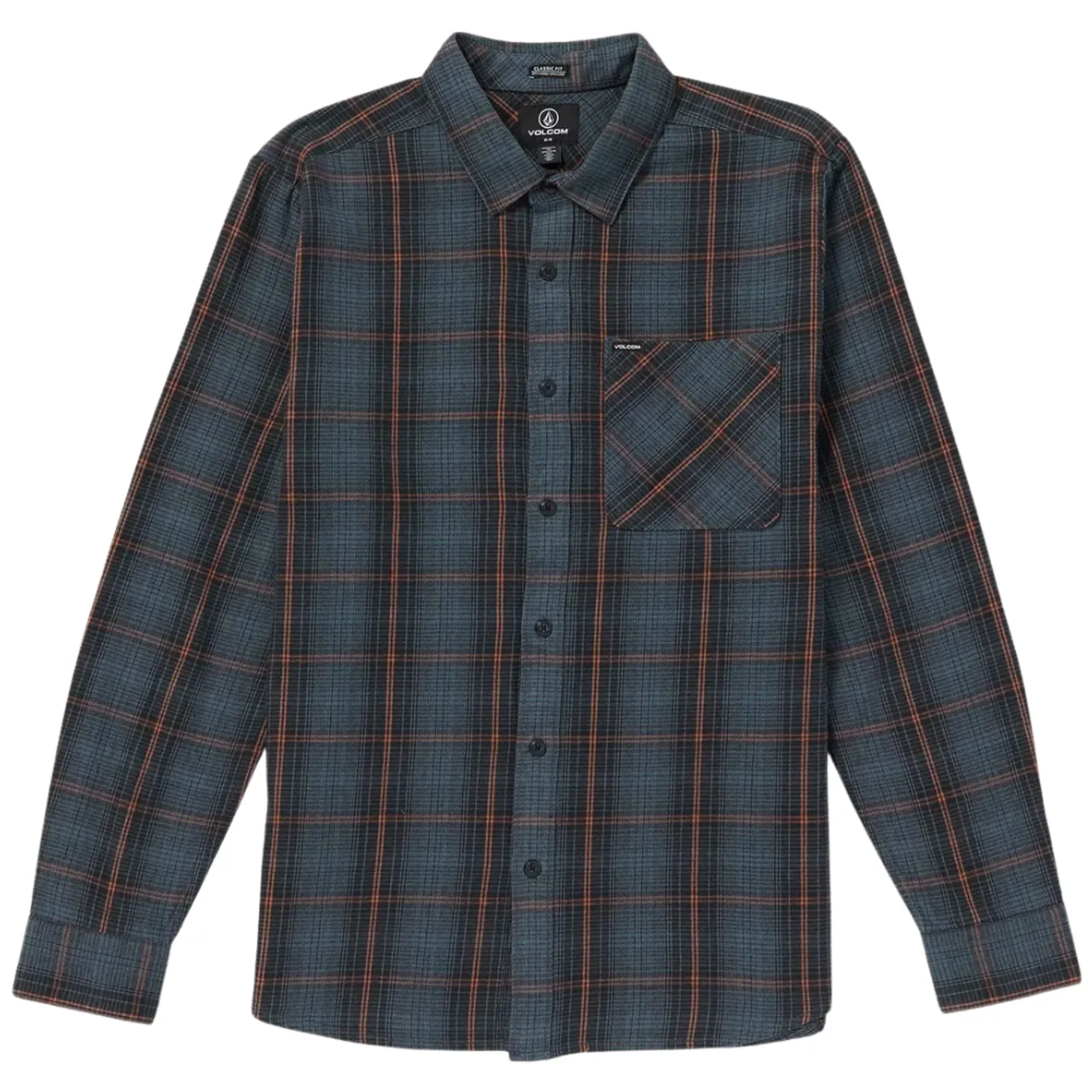 Heavy Twills Flannel Longsleeve Shirt Dark Slate - L