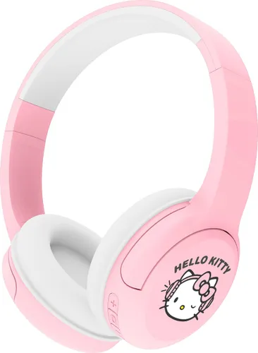 Hello Kitty - draadloze junior koptelefoon - volumebegrenzing - microfoon - lange batterijduur (licht roze)