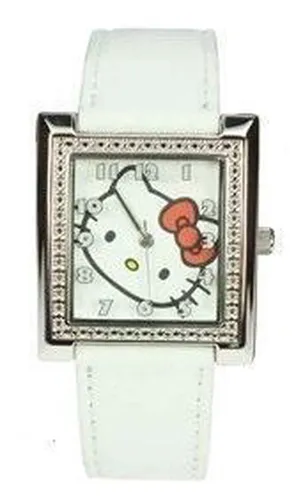 Hello Kitty Horloge Vierkant Wit