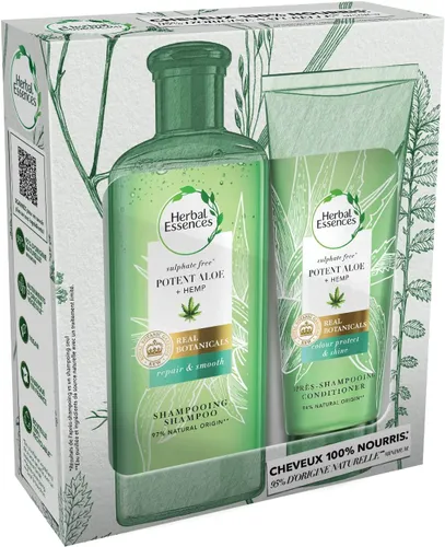 Herbal Essences Krachtige aloë en hennepset met shampoo en