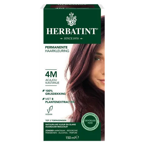 Herbatint Haarverf Gel - 4M Mahony Kastanje