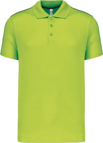 Herensportpolo 'Proact' met korte mouwen Lime Green - XL
