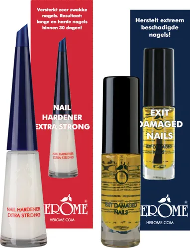 Herome Exit Damaged Nails Nagelolie & Nagelverharder Extra Sterk - Nagelverzorging - 7ml & 10ml