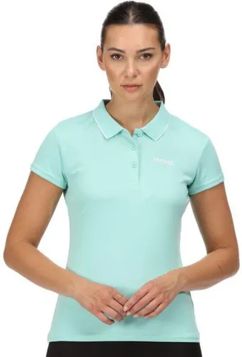Het Regatta Maverik V T-shirt met korte mouwen - dames - sneldrogend - polohals - Groen