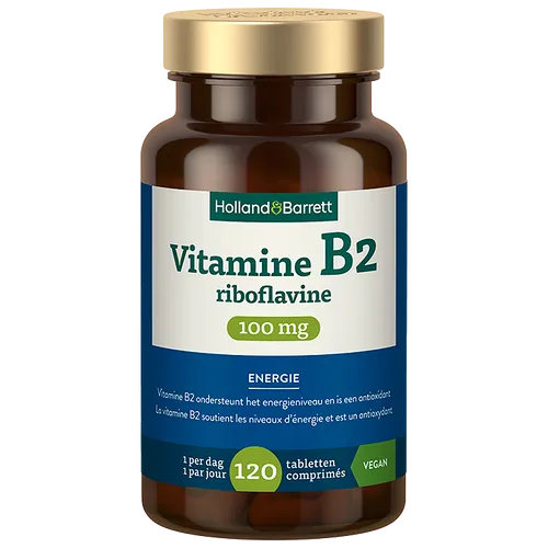 Holland & Barrett Vitamine B2 Riboflavine 100mg - 120 tabletten