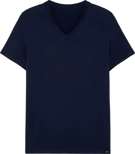 HOM Tencel soft tee-shirt v neck (1-pack) - heren T-shirt V-hals - donkerblauw