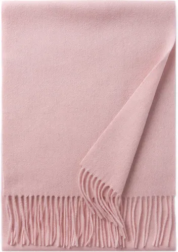 Hommard fijn geweven Lambswool scarf, heren, dames, unisex Pink, Rose, Uni