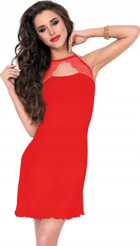 Hoogwardige viscose chemise - Jelena van DKaren - rood XL