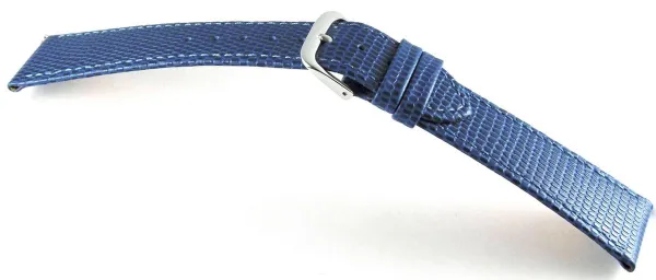 Horlogeband-10mm-blauw-lizard-print-kalfsleer-zacht-plat-10 mm