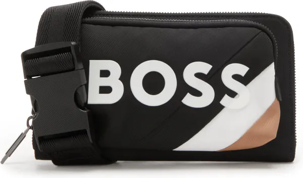 Hugo Boss BOSS Heren Crossbody tas Textiel - Zwart