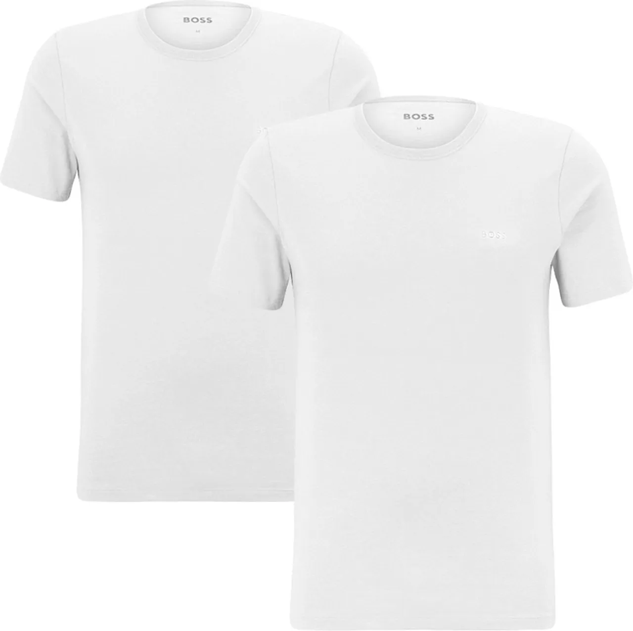 HUGO BOSS Comfort T-shirts relaxed fit (2-pack) - heren T-shirts O-hals - wit