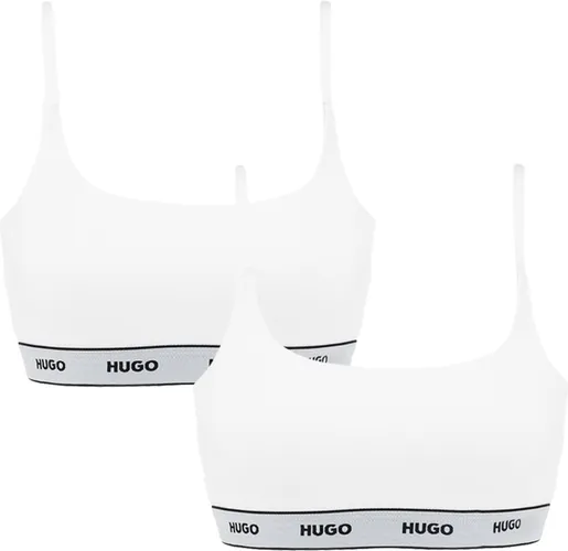 Hugo Boss dames 2P HUGO bralettes wit - M