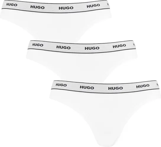 Hugo Boss dames 3P HUGO strings wit - M