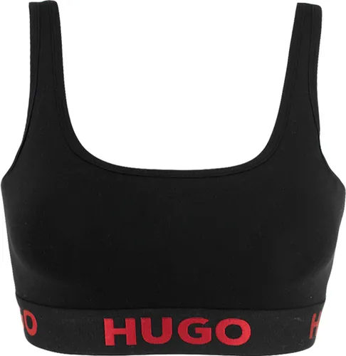 Hugo Boss dames HUGO sporty logo bralette zwart - L
