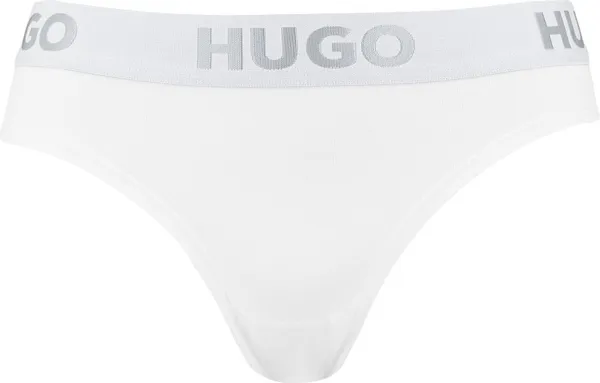Hugo Boss dames HUGO sporty logo slip wit - L